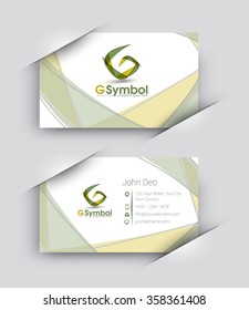 Modern Business Card Vector Template.