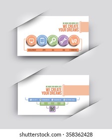Modern Business Card Vector Template.