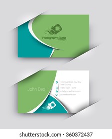 Modern Business Card Vector Template.