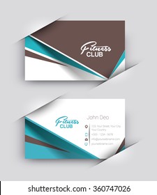 Modern Business Card Vector Template.