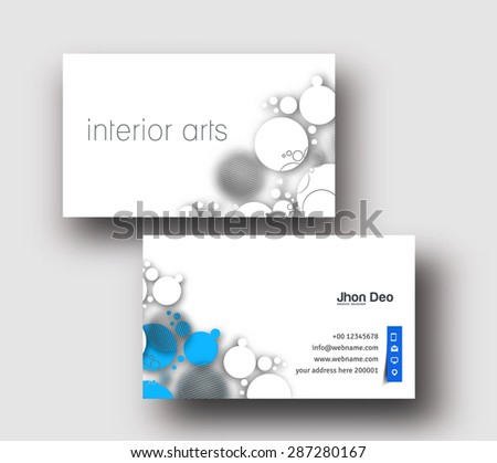 Modern Business Card Vector Template.