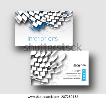Modern Business Card Vector Template.
