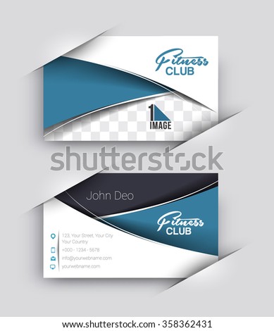 Modern Business Card Vector Template.