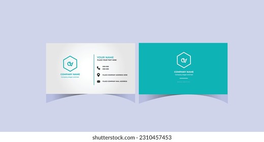 Modern Business card, visiting card and awesome calling card design and template