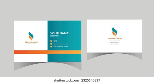 Modern Business card, visiting card and awesome calling card design and template, print ready and fully editable RGB color