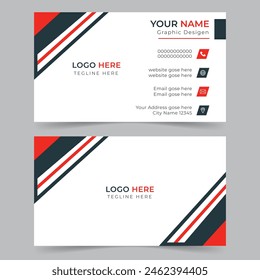 Modern business card or visiting card design in professional style