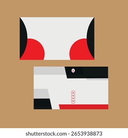 Modern business card or visiting card design in professional style 1