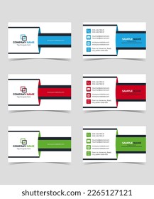 Modern Business card (visiting card) template design for corporate and brand using.