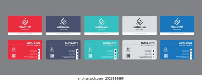 Modern Business Cards - Creative and Clean Business Card Templates With Many Color Options.