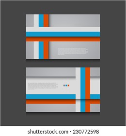 Modern business cards set, Vector eps10.