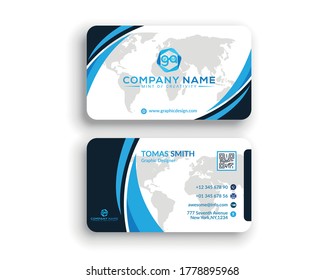 Modern business cards template Vector.