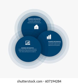 Modern Business Circle Infographic Template.