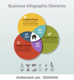 Modern business circle origami style options banner. Vector illustration. can be used for workflow layout, diagram, number options, step up options, web design, infographics.