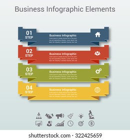Modern business circle origami style options banner. Vector illustration. can be used for workflow layout, diagram, number options, step up options, web design, infographics.