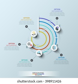 Modern business circle style options banner. Vector illustration. can be used for workflow layout, diagram, number step up options, web design, infographics.