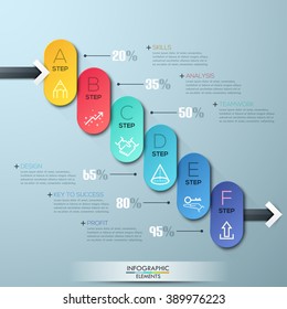 Modern business circle style process banner. Vector illustration. can be used for workflow layout, diagram, number, step up options, web design, infographics.