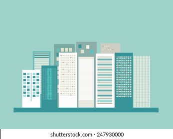 Modern Business City Concept