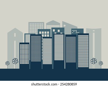 Modern Business City Concept