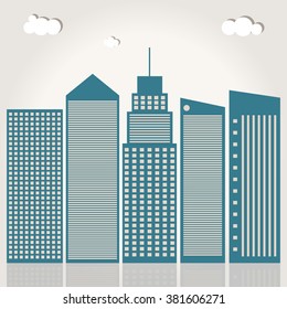 Modern Business City Concept