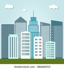 Modern Business City Concept