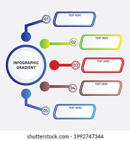 modern business colorfull gradient infographic