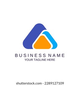 Modern Business and Company Logo. Colorful A Letter Luxury Logo Design Template, geometric A letter sign logo design.
