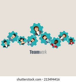 Modern Business Concept, The idea of teamwork and success 