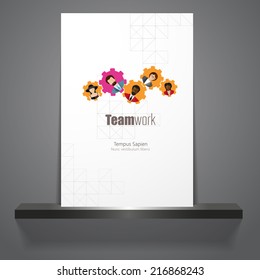 Modern Business Concept, The idea of teamwork and success 
