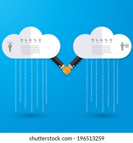 Modern business concepts in flat design for web, mobile applications, seo optimizations, business, social networks, e-commerce,planning and teamwork