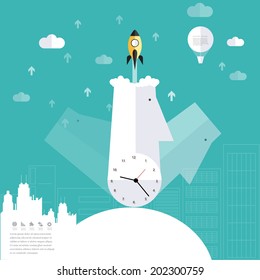 Modern business concepts in flat design for web, mobile applications, seo optimizations, business, social networks, e-commerce,planning and teamwork