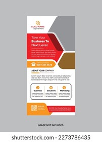 Modern Business Corporate DL Flyer Rack Card Template