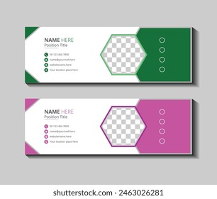 modern and business corporate email signature