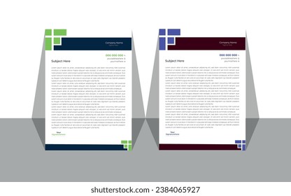 modern business and corporate letterhead design template.