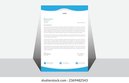 Modern business and corporate letterhead template