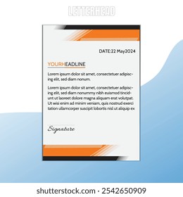 Modern business and corporate letterhead template
