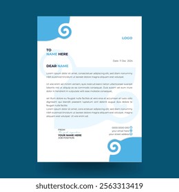 Modern business and corporate letterhead template, clean, professional and creative design template.