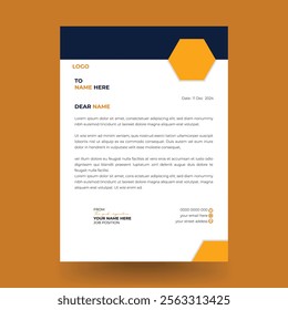 Modern business and corporate letterhead template, clean, professional and creative design template.