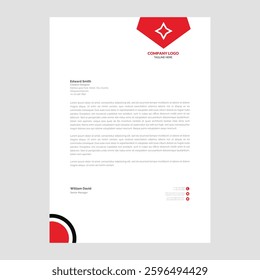 Modern business and corporate letterhead template