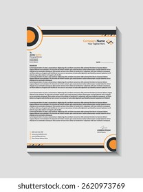 Modern Business And Corporate Letterhead Template Design.