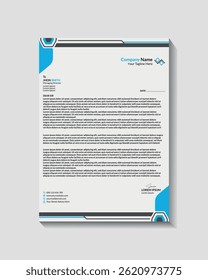 Modern Business And Corporate Letterhead Template Design.