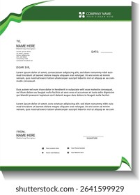 Modern business and corporate letterhead template