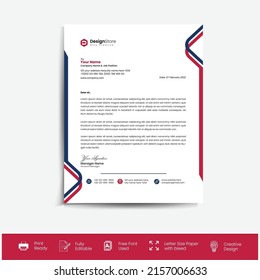 Modern business corporate letterhead templet design