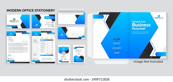 Modern Business Corporate Stationery Template Design