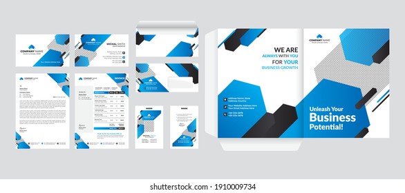 Modern Business Corporate Stationery Template Design