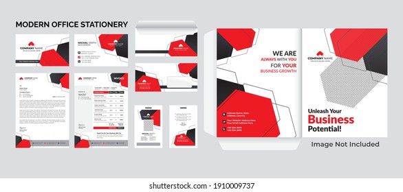 Modern Business Corporate Stationery Template Design