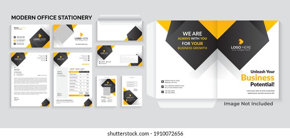 Modern Business Corporate Stationery Template Design