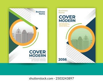 Modern business cover, cover a4, geometric cover, promotion cover, annual report, brochure design