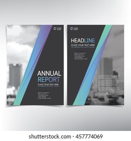 Modern business cover page, vector template, real estate concept - can be used for annual report, flyer, brochure, leaflet and more