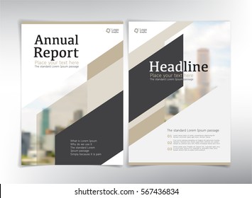 Modern business cover pages, vector template - can be used for annual report, flyer, brochure, leaflet and more