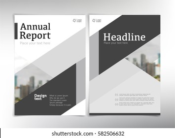 Modern business cover pages, vector template - can be used for annual report, flyer, brochure, leaflet and more